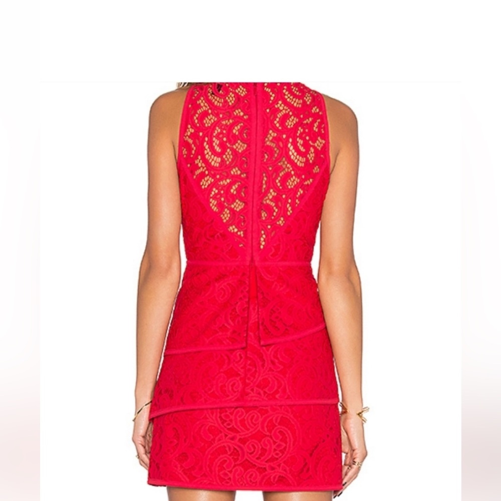 BCBGMaxAzria Red Lace Mini - Picture 2 of 4
